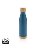 Vacuum Stainless Steel Bottle With Bamboo Lid And Bottom