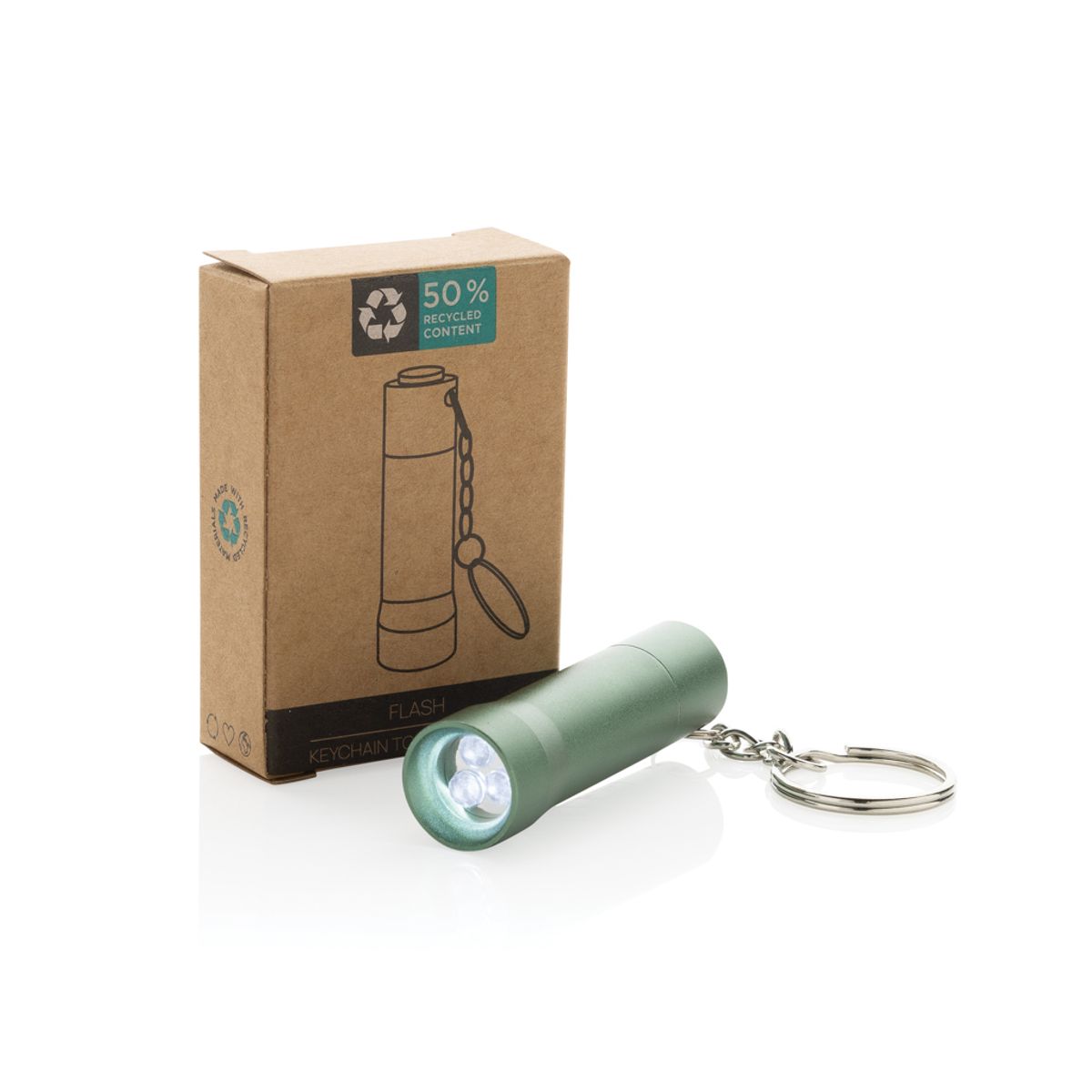 Flash Rcs Recycled Aluminium Keychain Torch