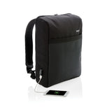 Swiss Peak 15" Anti-Theft Rfid & Usb Backpack Pvc Free