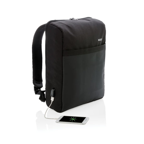 Swiss Peak 15" Anti-Theft Rfid & Usb Backpack Pvc Free