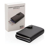 Standard Aluminium Rfid Cardholder With Pu Wallet