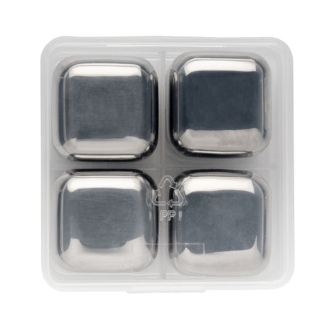 Re-Usable Stainless Steel Ice Cubes 4Pc