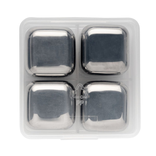 Re-Usable Stainless Steel Ice Cubes 4Pc