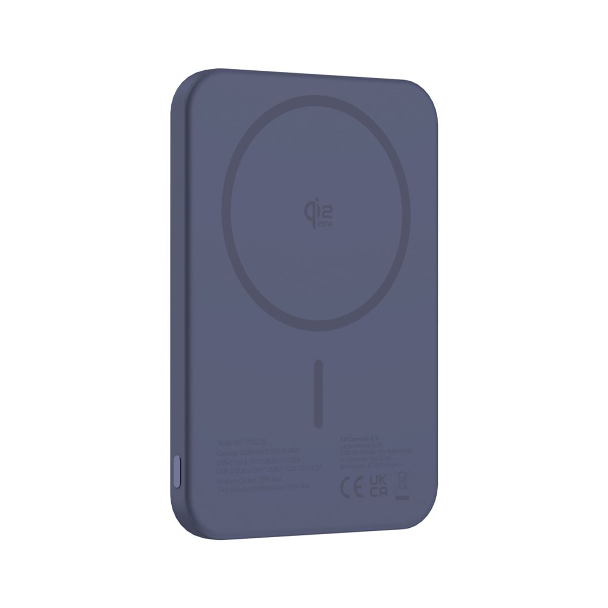 Urban Vitamin Pomona 5000 mAh Qi 2.2 25 W magnētiskais portatīvais akumulators