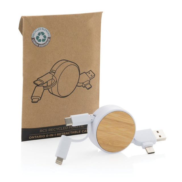 Rcs Recycled Plastic Ontario 4-In-1 Retractable Cable