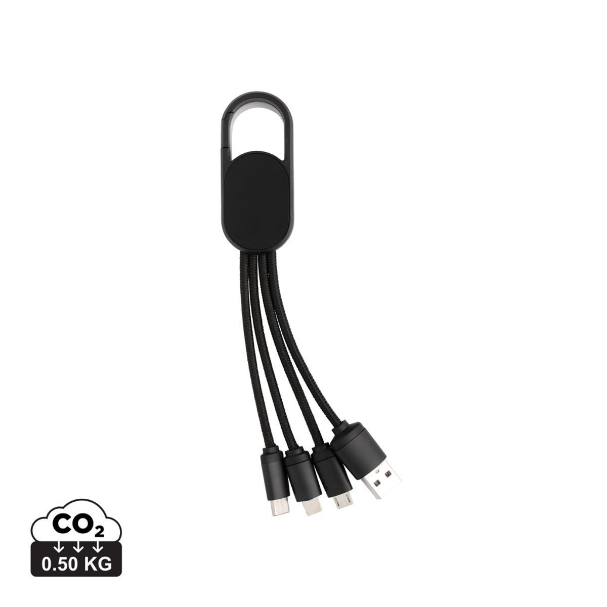 4-In-1 Cable With Carabiner Clip