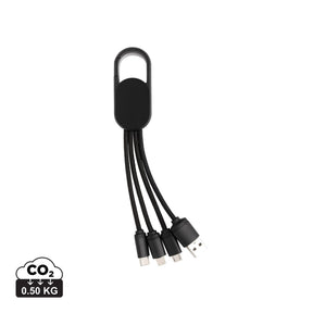 4-In-1 Cable With Carabiner Clip