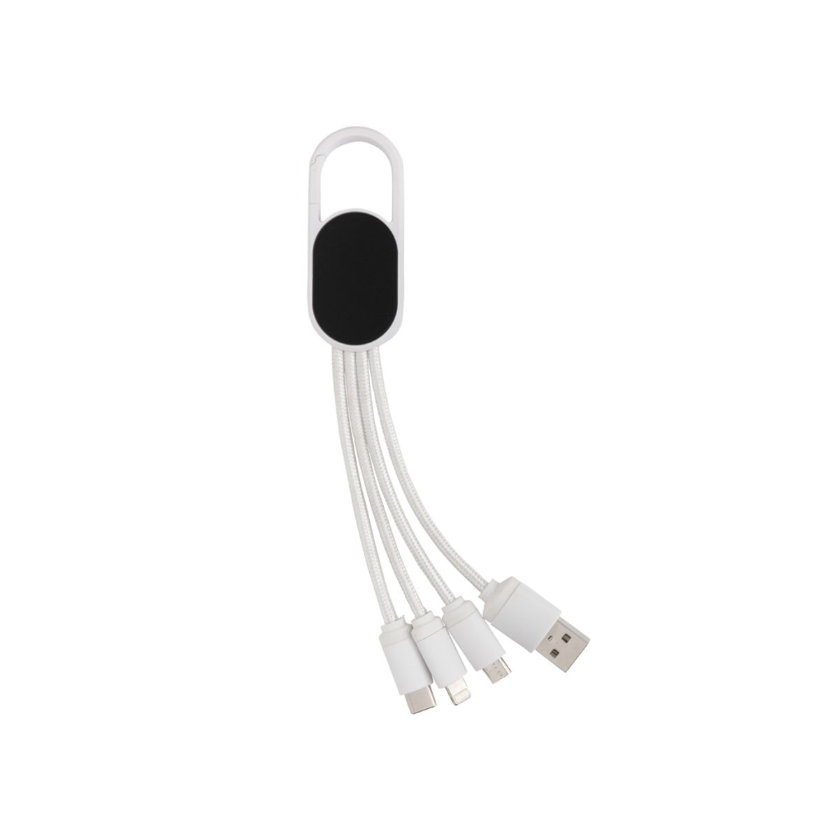 4-In-1 Cable With Carabiner Clip