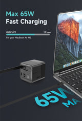 Urban Vitamin Mendocino 65W Gan Charger Retractable Cable