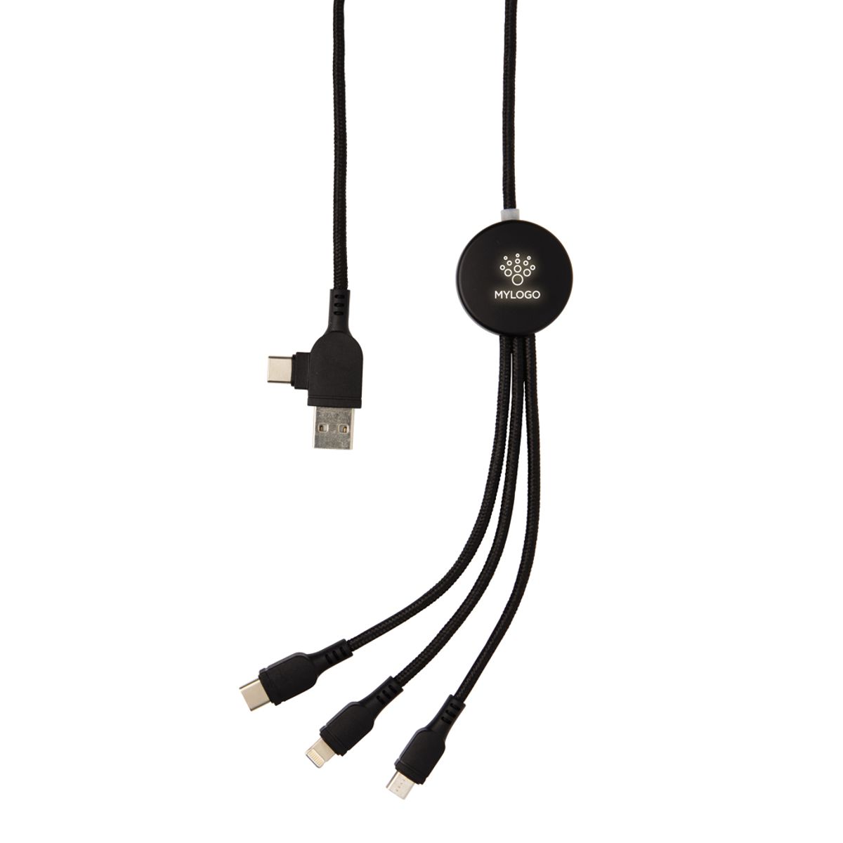 Light Up Logo 6-In-1 Cable