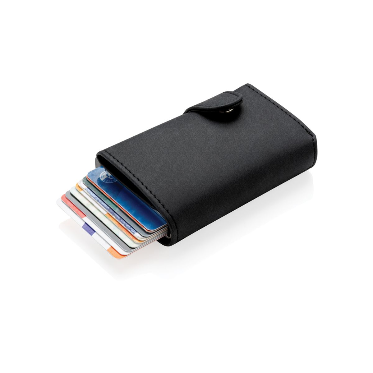 Standard Aluminium Rfid Cardholder With Pu Wallet