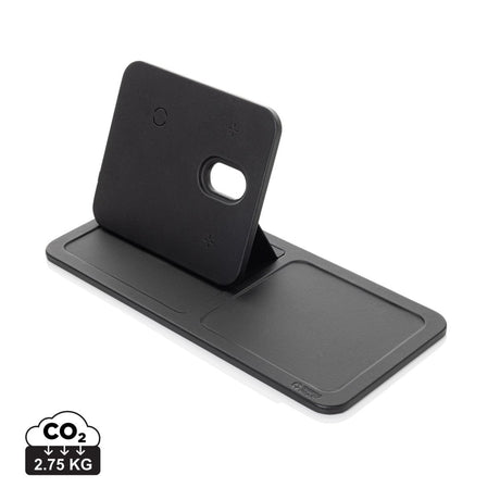 Swiss Peak 3 In 1 Rcs Recycled Pu Wireless Charger Desk Tray