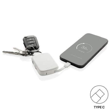 Nexo Rcs Keychain 2000 Mah Powerbank With Integrated Cables