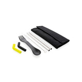 Tierra 2Pcs Straw And Cutlery Set In Pouch