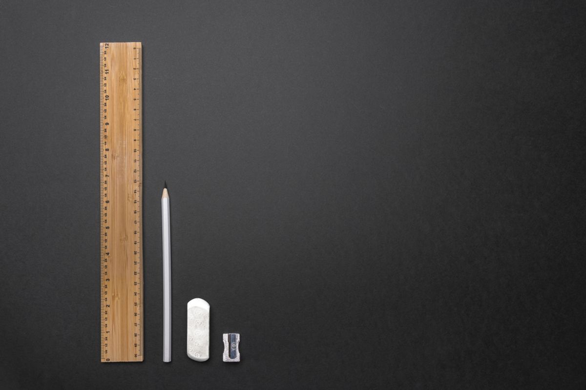 Timberson Extra Thick 30Cm Double Sided Bamboo Ruler