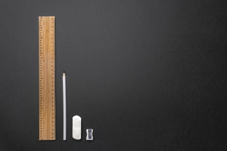 Timberson Extra Thick 30Cm Double Sided Bamboo Ruler