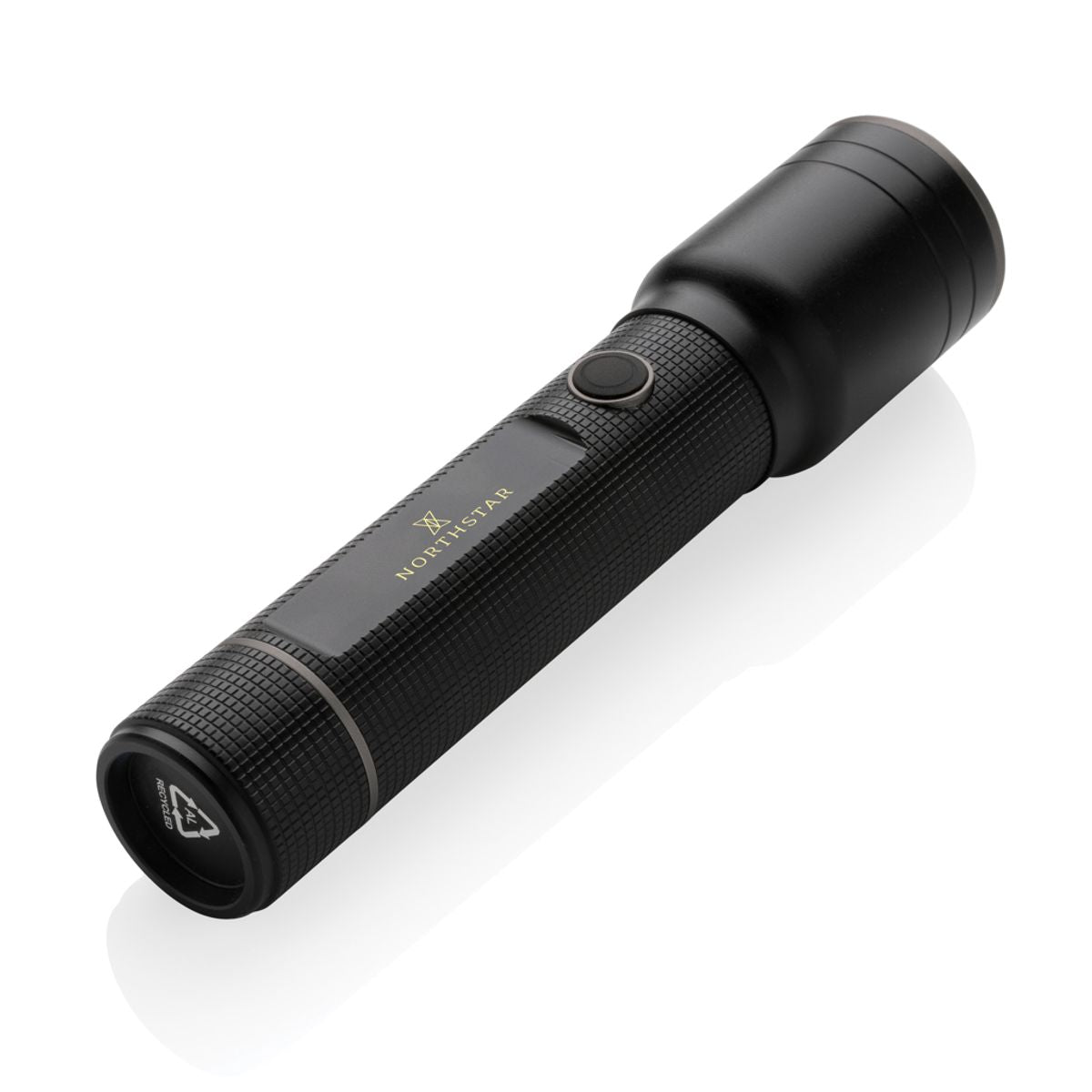 Rcs Recycled Aluminium Usb-Rechargeable Heavy Duty Torch