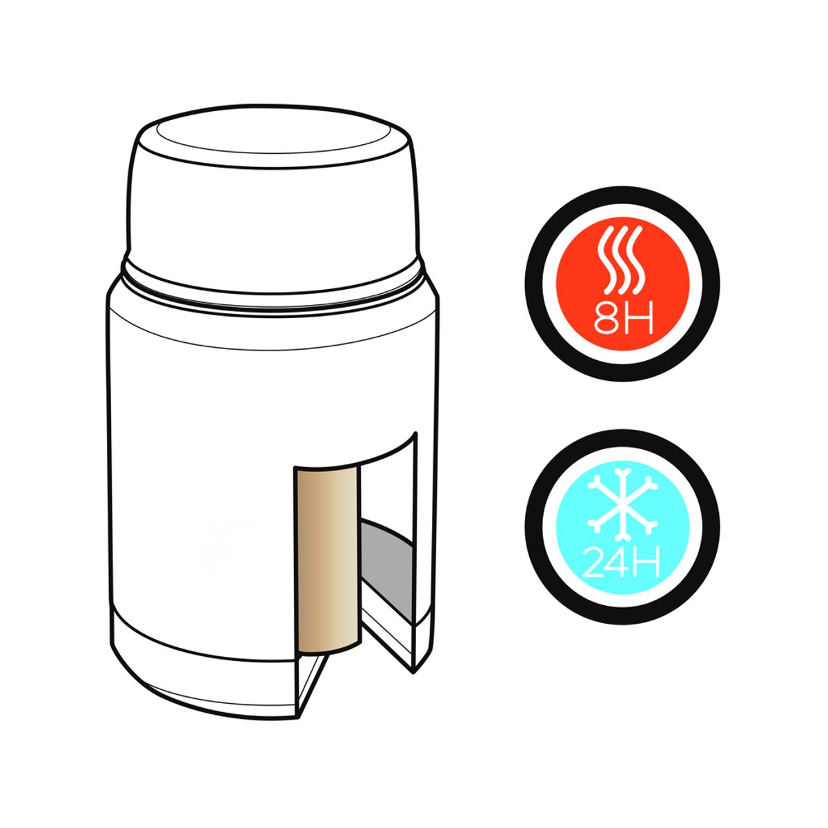 Swiss Peak Elite Copper Vacuum Food Container