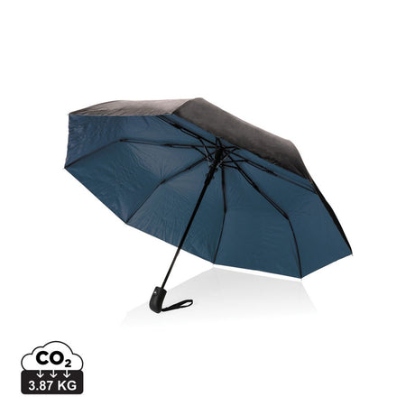 21" Impact Aware™ Rpet 190T Pongee Dual Colour Mini Umbrella