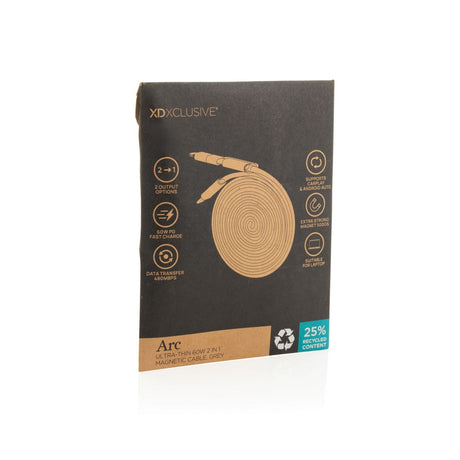 Arc Rcs Recycled Ultra-Thin 60W 2 In 1 Magnetic Cable