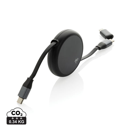 Terra Rcs Recycled Aluminium Retractable 240W 2-In-1 Cable
