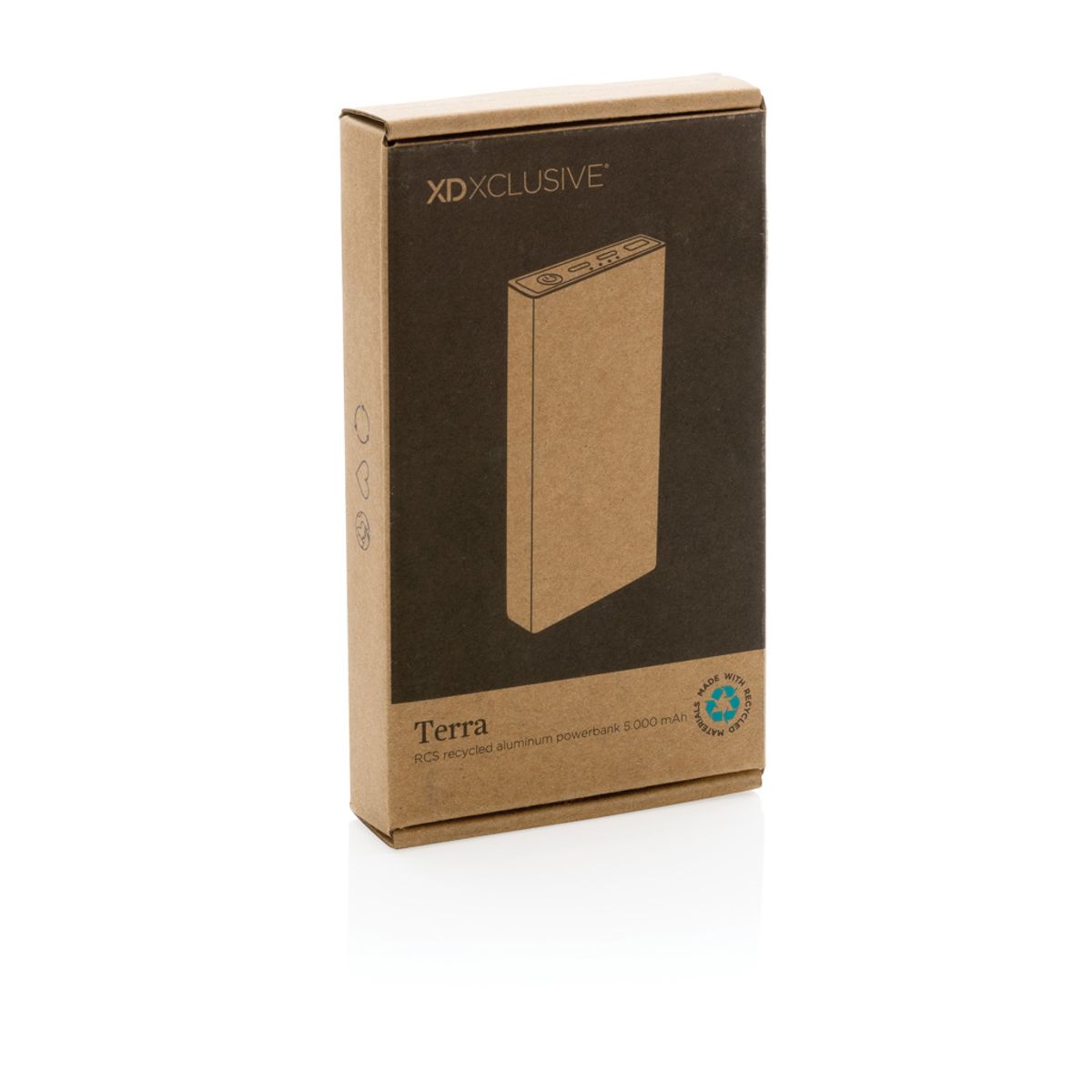 Terra Rcs pārstrādāta alumīnija ārējais akumulators 5000 mAh