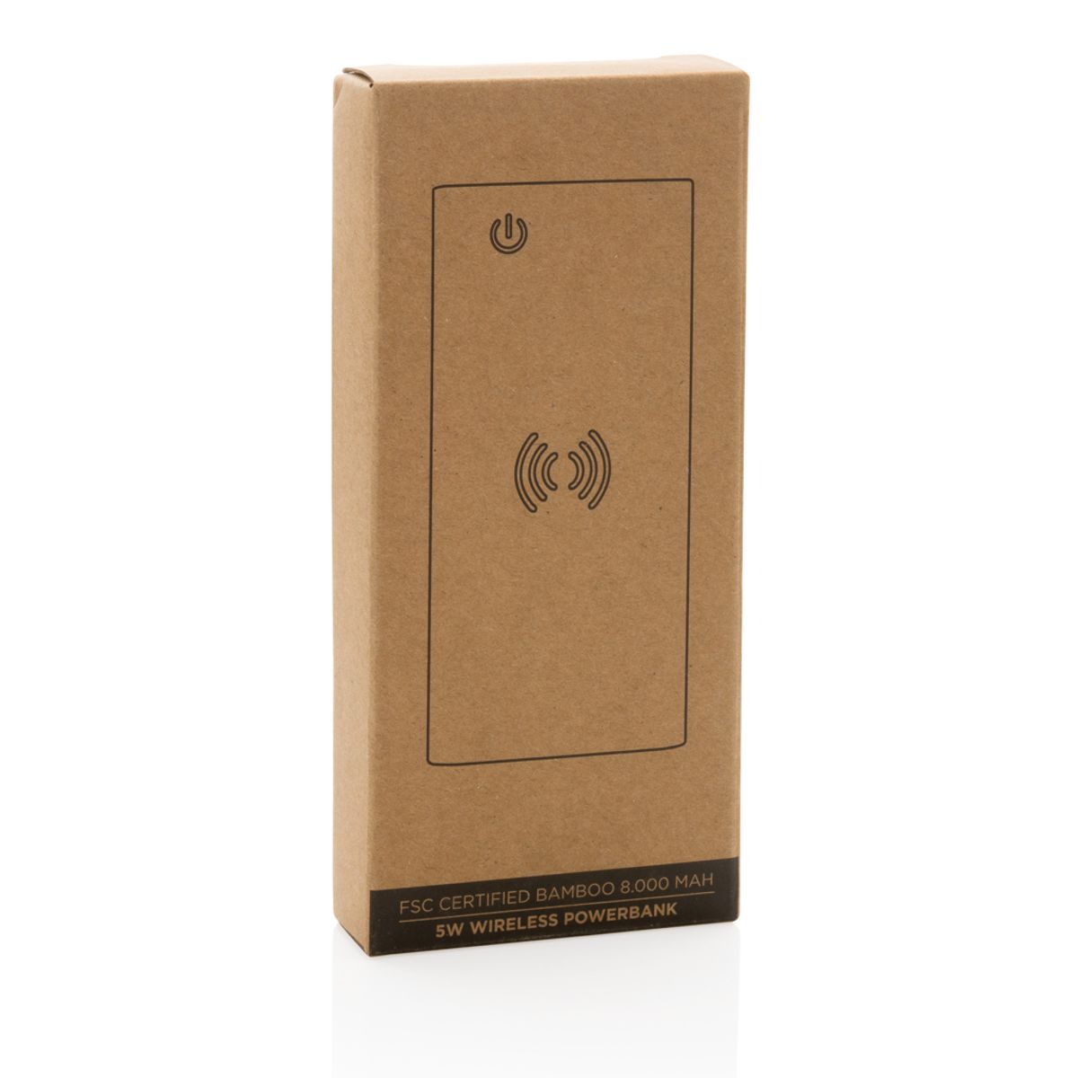 Bamboo 8000 mAh 5 W bezvadu ārējais akumulators