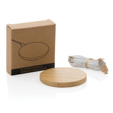 Bamboo 5 W apaļais bezvadu lādētājs