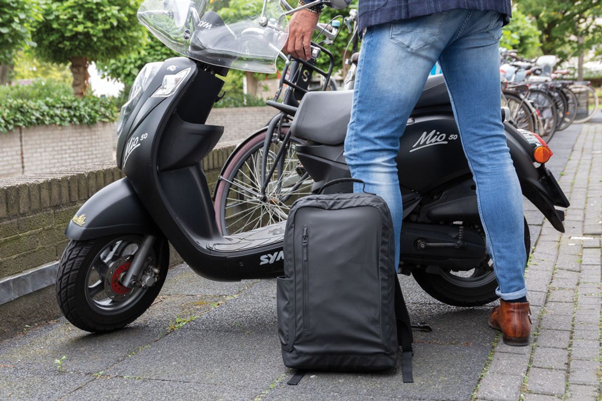 Fashion Black 15.6" Laptop Backpack Pvc Free
