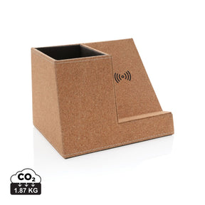 Cork Pen Holder And 5W Wireless Charger