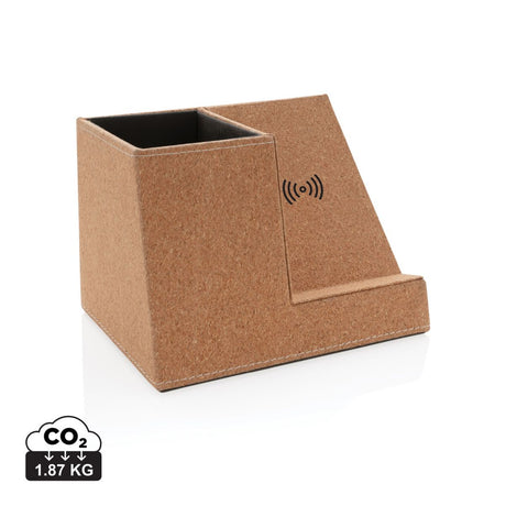 Cork Pen Holder And 5W Wireless Charger