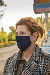 Daudzkārt lietojama divslāņu kokvilnas sejas maska