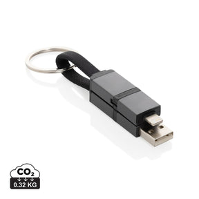 Terra Recycled Aluminium 4 In 1 60W Fast Charging Cable