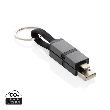 Terra Recycled Aluminium 4 In 1 60W Fast Charging Cable