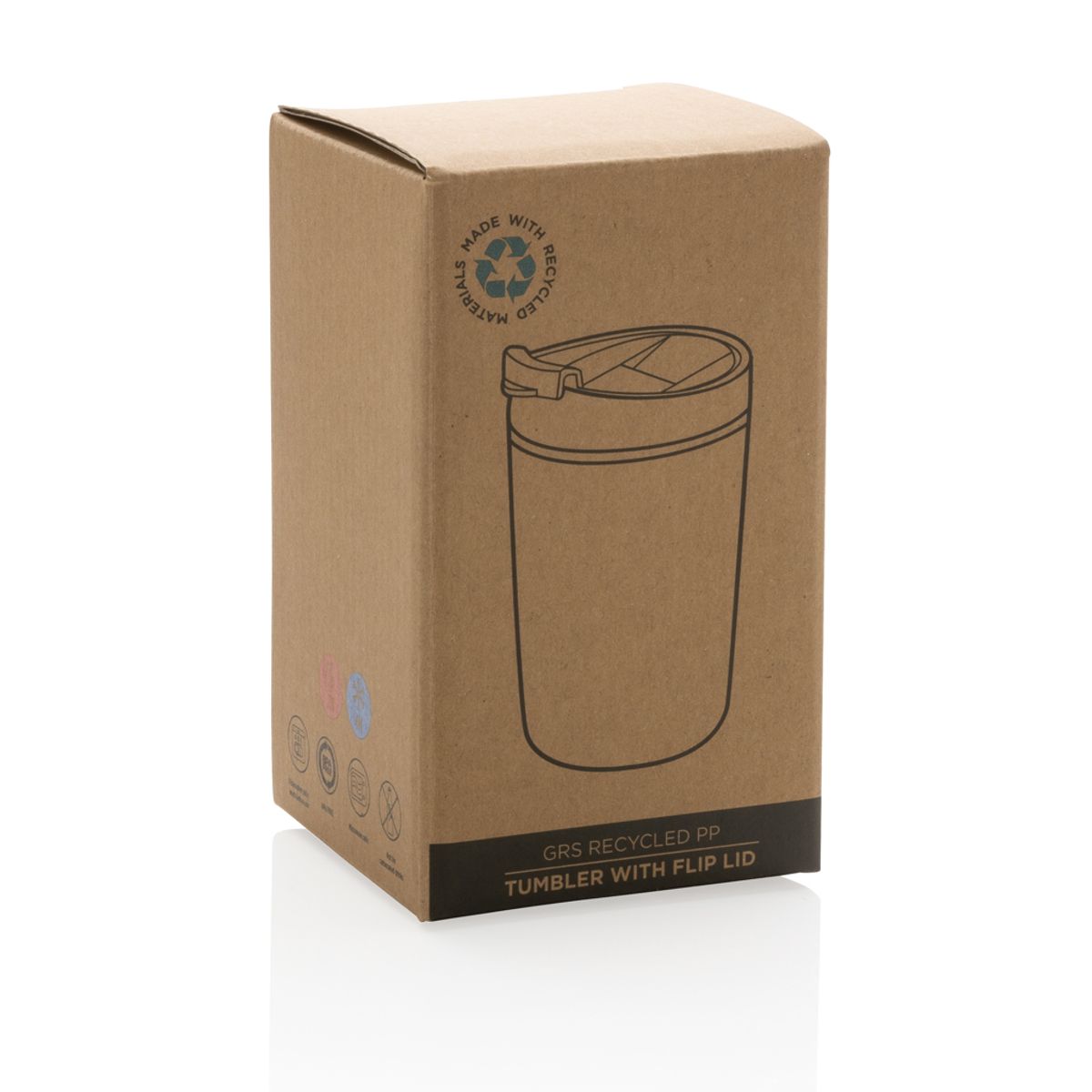 Grs Recycled Pp Tumbler With Flip Lid