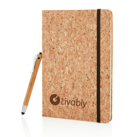 A5 Notebook With Bamboo Pen Including Stylus