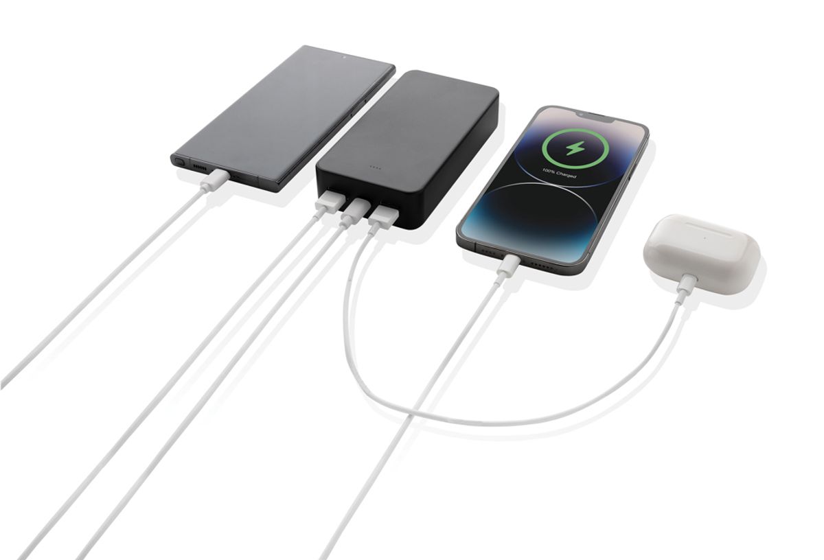 Boostcore Rcs pārstrādātas plastmasas ārējais akumulators 20 000 mAh ar USB-C savienojumu