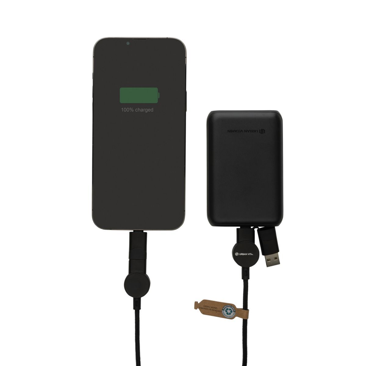 Oakland Rcs Recycled Plastic 6-In-1 Fast Charging 45W Cable