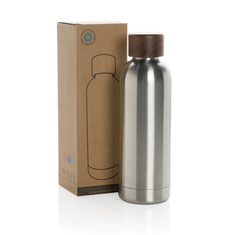 Wood Rcs Certified Recycled Stainless Steel Vacuum Bottle