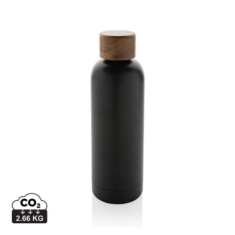 Wood Rcs Certified Recycled Stainless Steel Vacuum Bottle