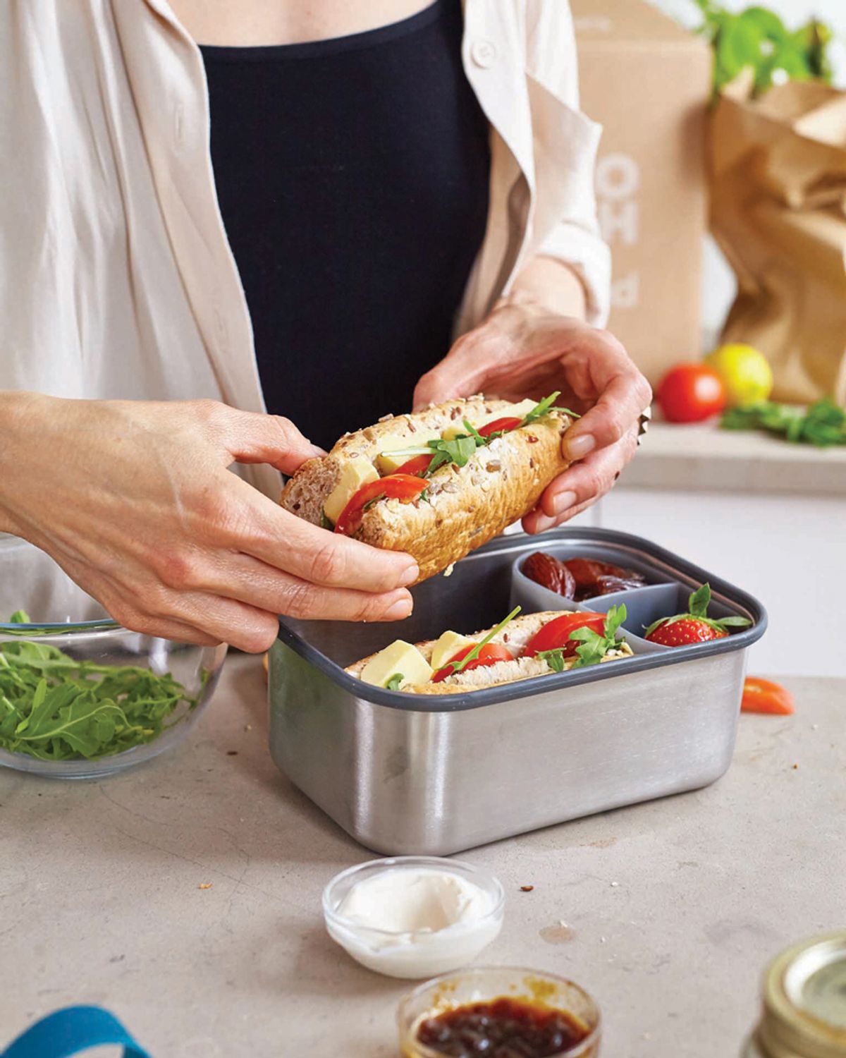 Black+Blum Stainless Steel Sandwich Box Large