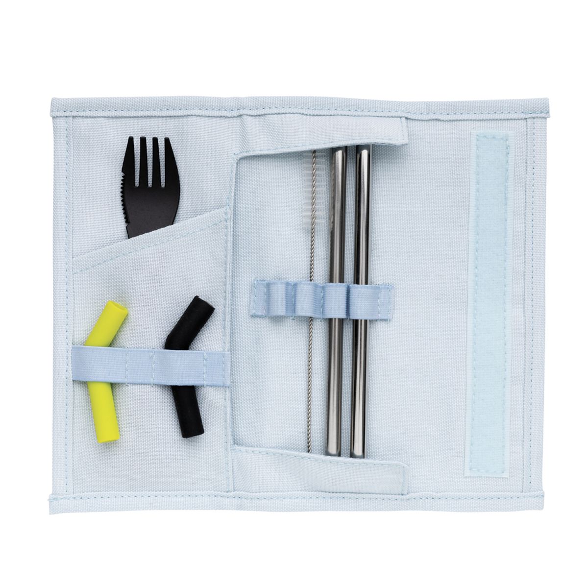 Tierra 2Pcs Straw And Cutlery Set In Pouch
