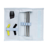 Tierra 2Pcs Straw And Cutlery Set In Pouch