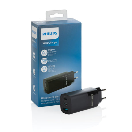 Philips 65W Ultra Fast Pd 3-Port Usb Wall Charger