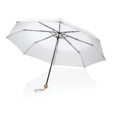 20.5" Impact Aware™ Rpet 190T Pongee Bamboo Mini Umbrella