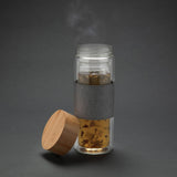 Impact Double Wall Borosilicate Glass Bottle