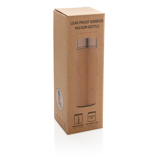 Leak Proof Bamboo Vacuum Bottle