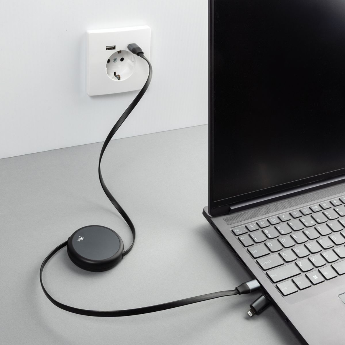 Terra Rcs Recycled Aluminium Retractable 240W 2-In-1 Cable