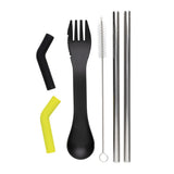Tierra 2Pcs Straw And Cutlery Set In Pouch