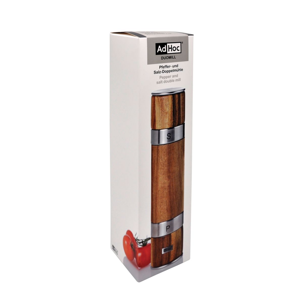 Adhoc Duomill Pepper And Salt Double Mill